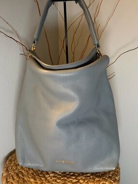 BURBERRY PEDDLED LEATHER SHOULDER & CLUTCH HANDBAG w/ DUST BAG